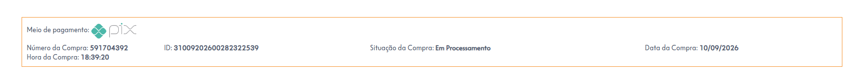 Comprovante de pagamento das apostas do concurso 3056